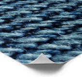 古いデニム生地の背景テクスチャ。抽象芸術、anc ポスター (角)