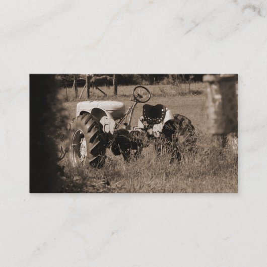 古いトラクターの名刺 名刺 (正面)