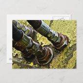 古いトラクターの油圧ホース ポストカード (正面/裏面)