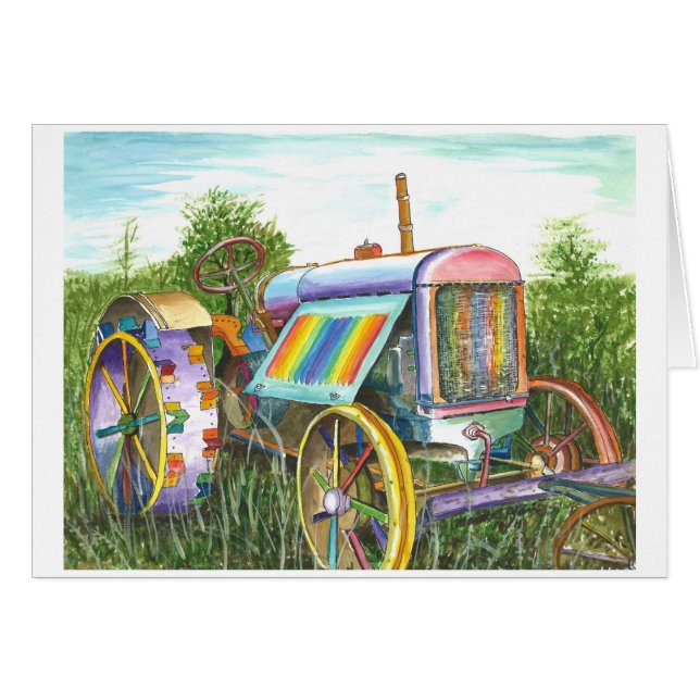 古いトラクターを夢を見ること (正面横)