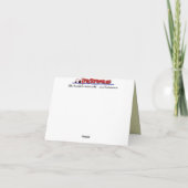 古いトラクターノートカード:ログキャビン&古いトラクタ カード (裏面)