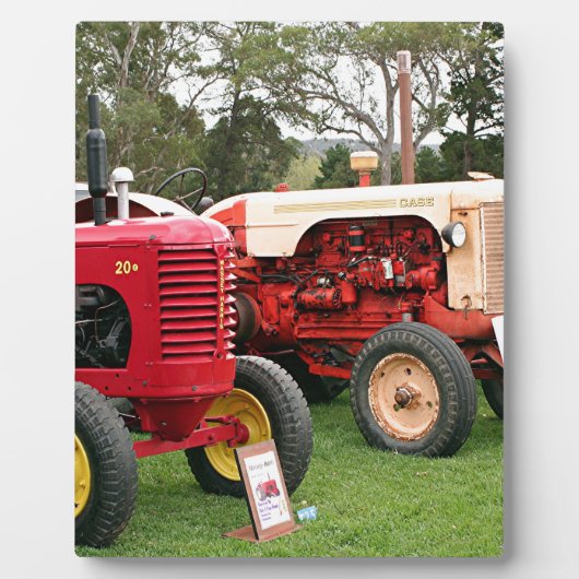 古いトラクター農業機械2 フォトプラーク (正面)