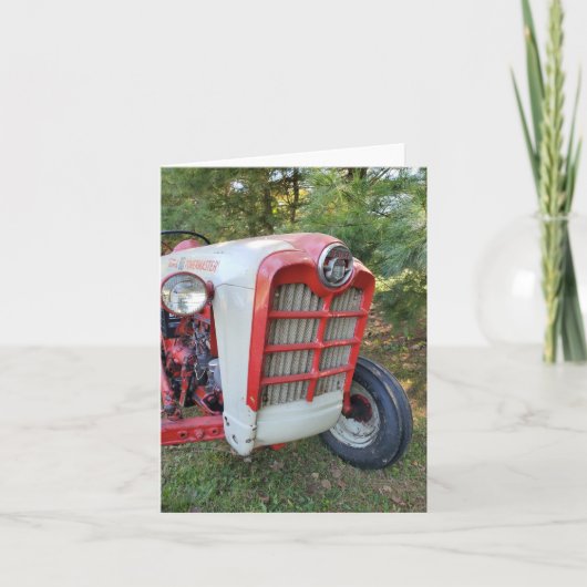 古いトラクター カード (正面)