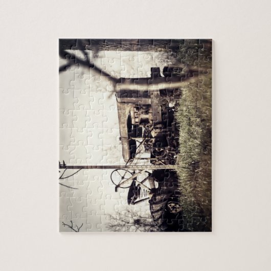 古いトラクター ジグソーパズル (縦)