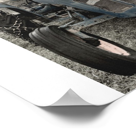 古いトラクター ポスター (角)