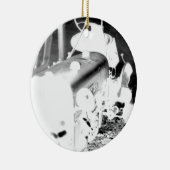 古いトラクター – 負 セラミックオーナメント (右)