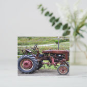 古いトラクタ – はがき (スタンド正面)