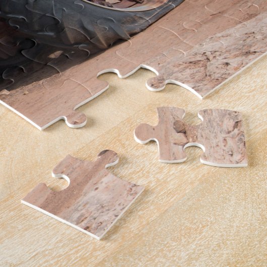 古いトラクタ ジグソーパズル (側面)