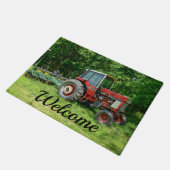 古いトラク国際的タのウェルカムフォーマット ドアマット (アングル)