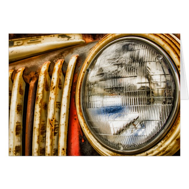 古いトラックのデザイン (正面横)