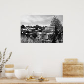 古いトラックのJunkyardポスター ポスター (キッチン)