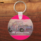 古いトラックロック キーホルダー (正面)