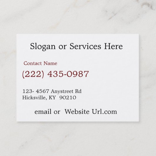 古いトラック修理店 名刺 (裏面)