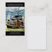 古いトラック修理-ヴィンテージの自動車の写真 名刺 (正面/裏面)