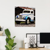 古いトラック写真のポスターアート ポスター (ホームオフィス)