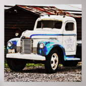 古いトラック写真のポスターアート ポスター (正面)