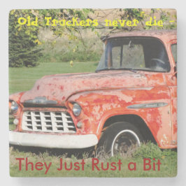 古いトラック運転手の石コースター ストーンコースター