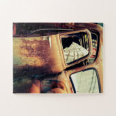 古いトラック錆バケットヴィンテージの特大 ジグソーパズル (横)