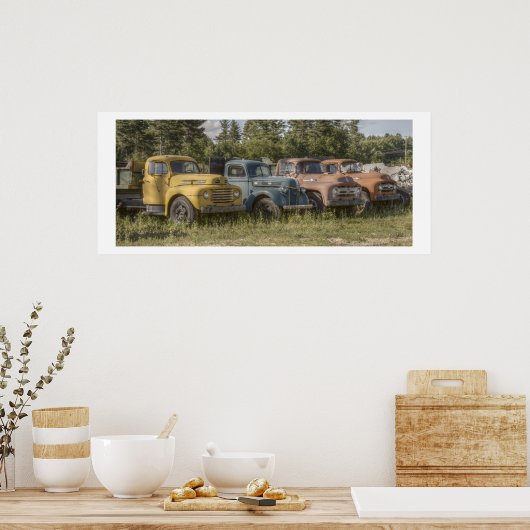 古いトラック ポスター (キッチン)