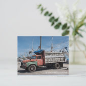 古いトラック ポストカード (スタンド正面)