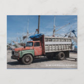 古いトラック ポストカード (正面)
