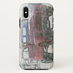 古いトラックiPhone XSケース iPhone XSケース