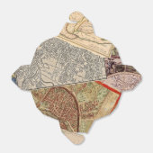 古いトラベルマップヴィンテージコラージュ フェイバーボックス (折り畳みなし)