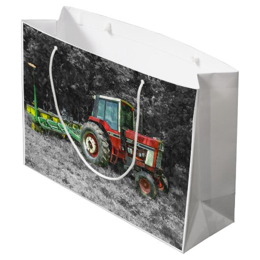 古いトラ国際的クターペインタリー ラージペーパーバッグ (裏面アングル)