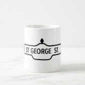 古いトロントの道路標識-セントジョージの通り コーヒーマグカップ (中央)