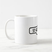 古いトロントの道路標識-セントジョージの通り コーヒーマグカップ (左)