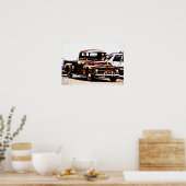 古いト素朴ラック写真ポスターアート ポスター (キッチン)