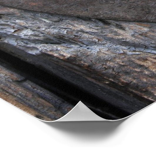 古いドアの鍵穴 ポスター (角)