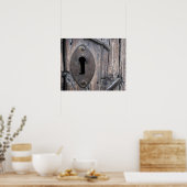 古いドアの鍵穴 ポスター (キッチン)