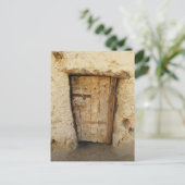 古いドアシワオアシス、エジプトの泥れんが造りの家 ポストカード (スタンド正面)