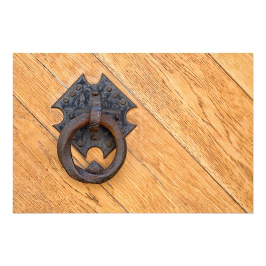 古いドアノッカー フォトプリント            (正面)