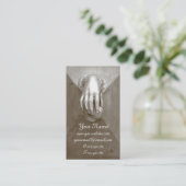 古いドアノッカー 名刺 (スタンド正面)