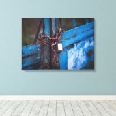 古いドアロック キャンバスプリント (インサイチュ (ウッドフロア))