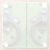 古いドア ガラスコースター (裏面)