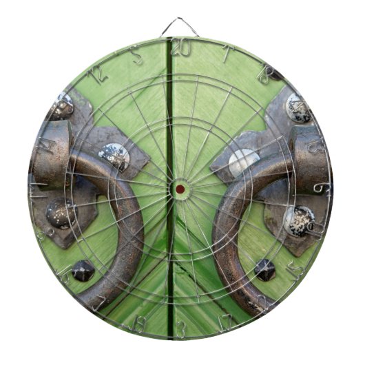 古いドア ダーツボード (正面)