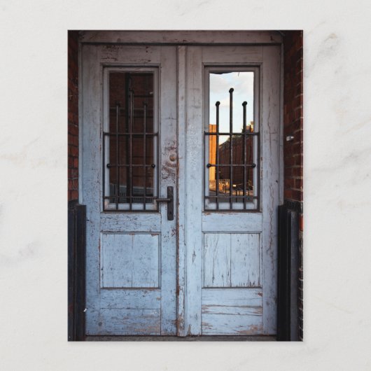 古いドア ポストカード (正面)
