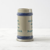 古いドイツのことわざの諺のステインの時間風の女性。 ビールジョッキ (中央)