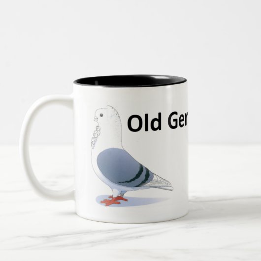 古いドイツのフクロウクラブマグ ツートーンマグカップ (左)