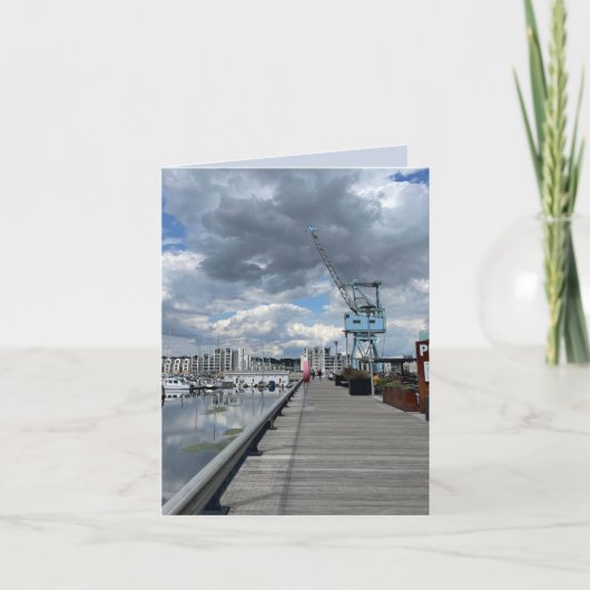 古いドックサイドクレーン カード (正面)