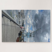 古いドックサイドクレーン ジグソーパズル (横)