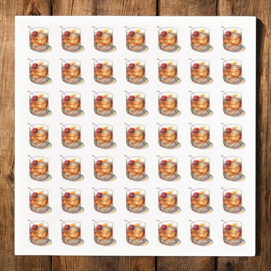 古いドファッションドリンク スタンダードカクテルナプキン