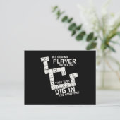 古いドミノプレイヤードミノータイルズパズラーゲームギフト ポストカード (スタンド正面)