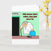 古いナース カード (黄色い花)