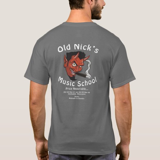 古いニックの音楽学校 Tシャツ (裏面)