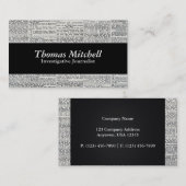 古いニュース 名刺 (正面/裏面)