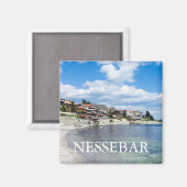 古いネセバル。ブルガリア マグネット (正面/裏面)